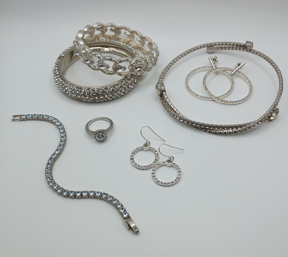 Vintage Rhinestone Jewelry Lot – Sparkle for Every Occasion